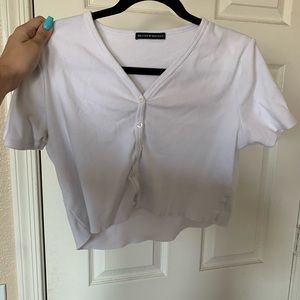 Brandy Melville white button down shirt / S/M